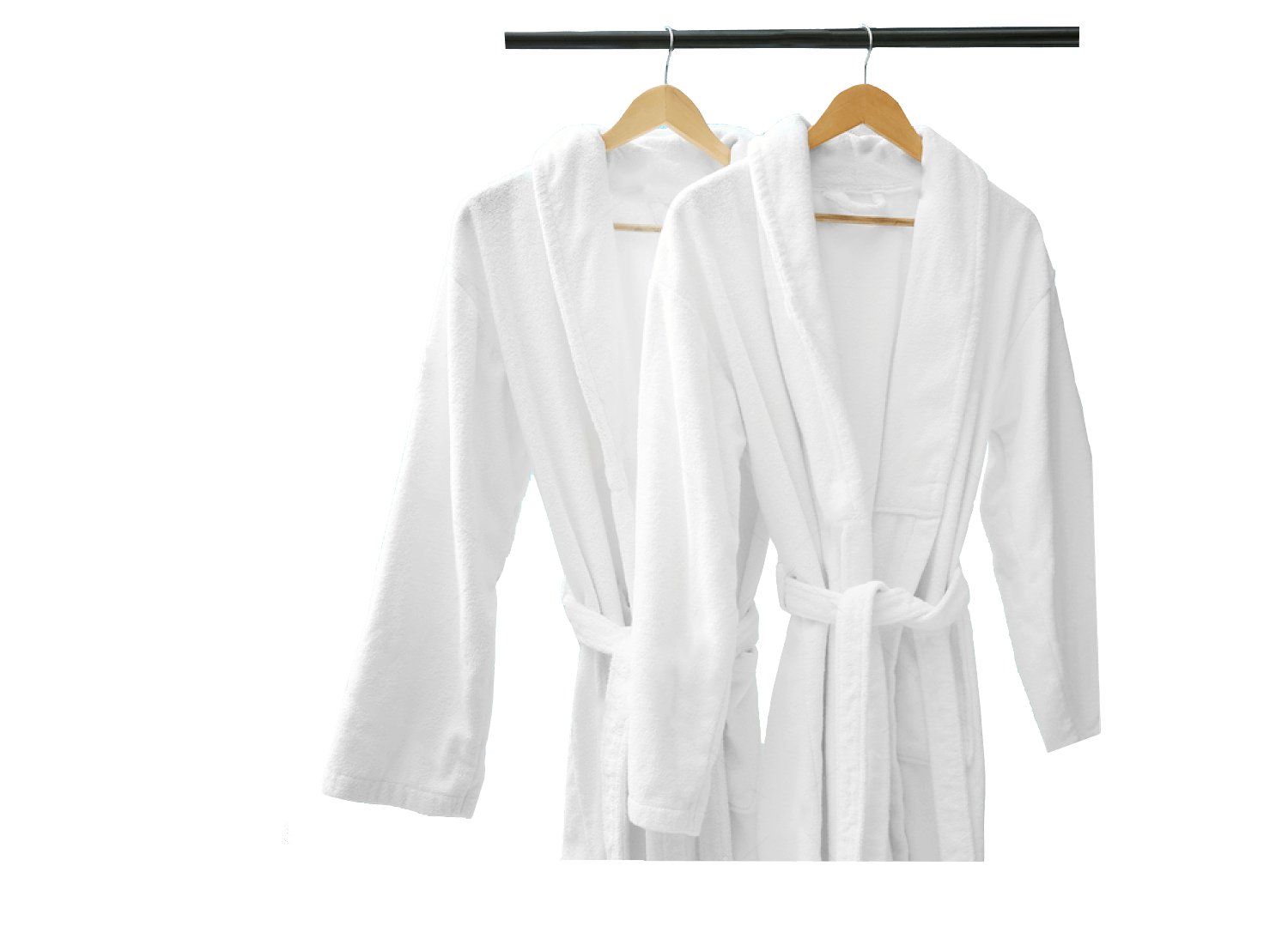 bathrobes-hanging-on-rack-